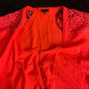 City Chic Lace button up cardigan